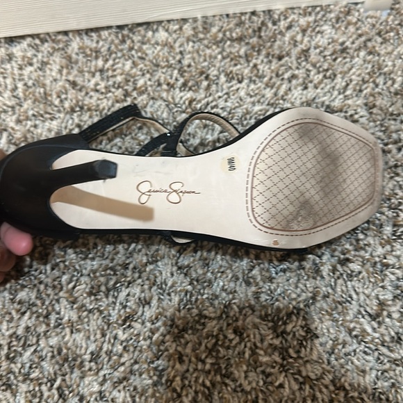 Jessica Simpson black rhinestone heels - Picture 6 of 6